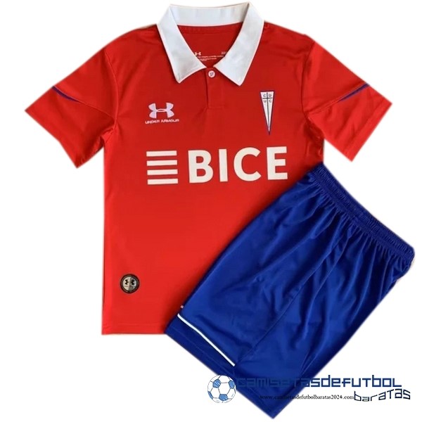 Under Armour Segunda Conjunto De Niños Universidad Católica  Equipación 2023 2024 Rojo