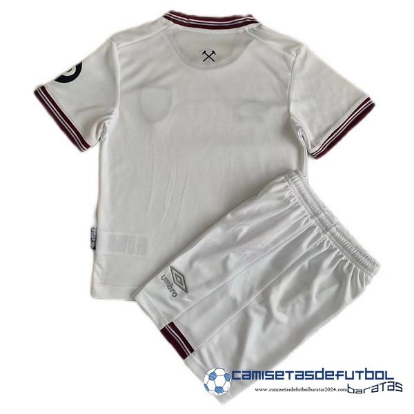 umbro Segunda Conjunto De Niños West Ham United Equipación 2023 2024 Blanco - Imagen 2